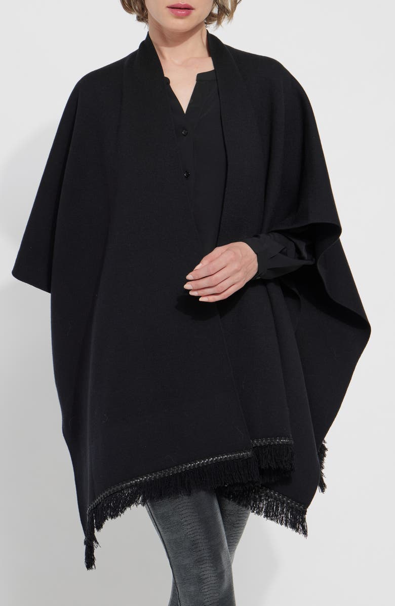 Lysse Eva Sweater Wrap, Alternate, color, Black