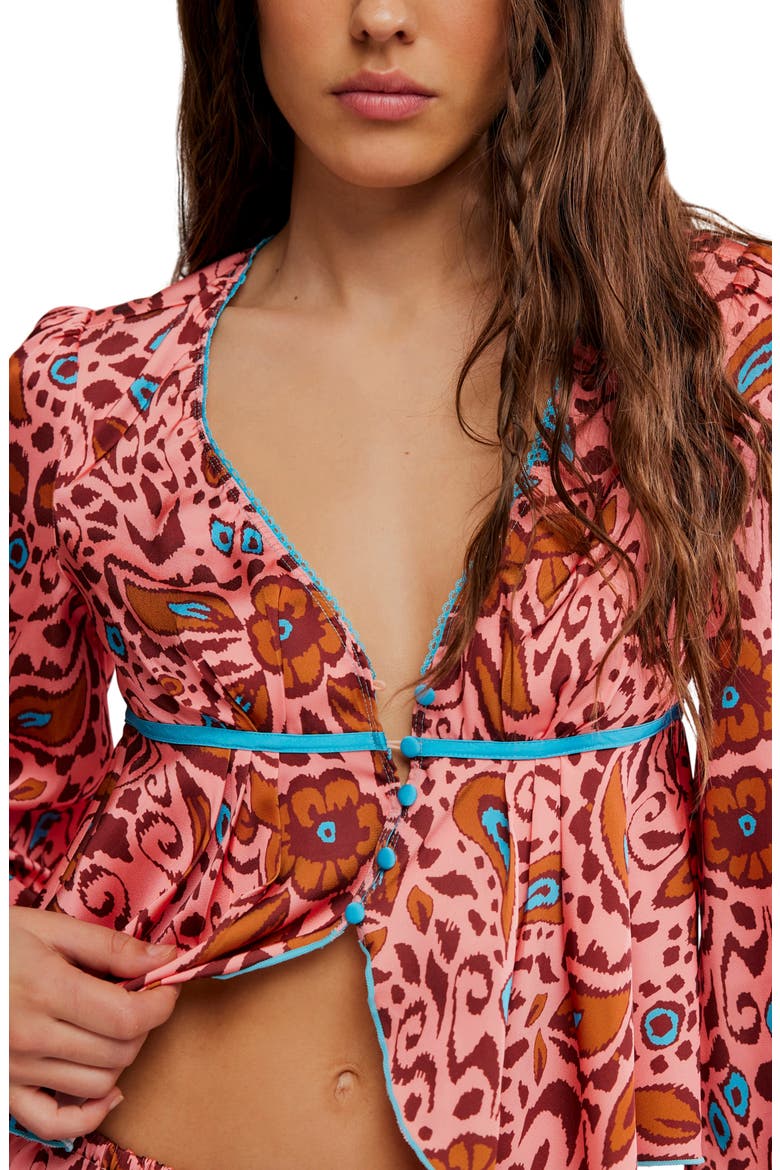 Bed to Brunch Lounge Set, Alternate, color, SALMON ROSE COMBO
