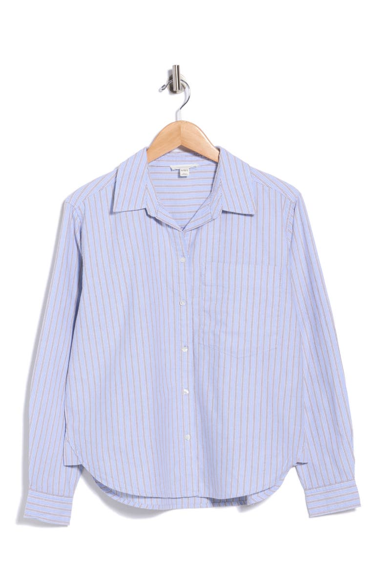 Cami Stripe Shirt, Main, color, CAMPUS BLUE