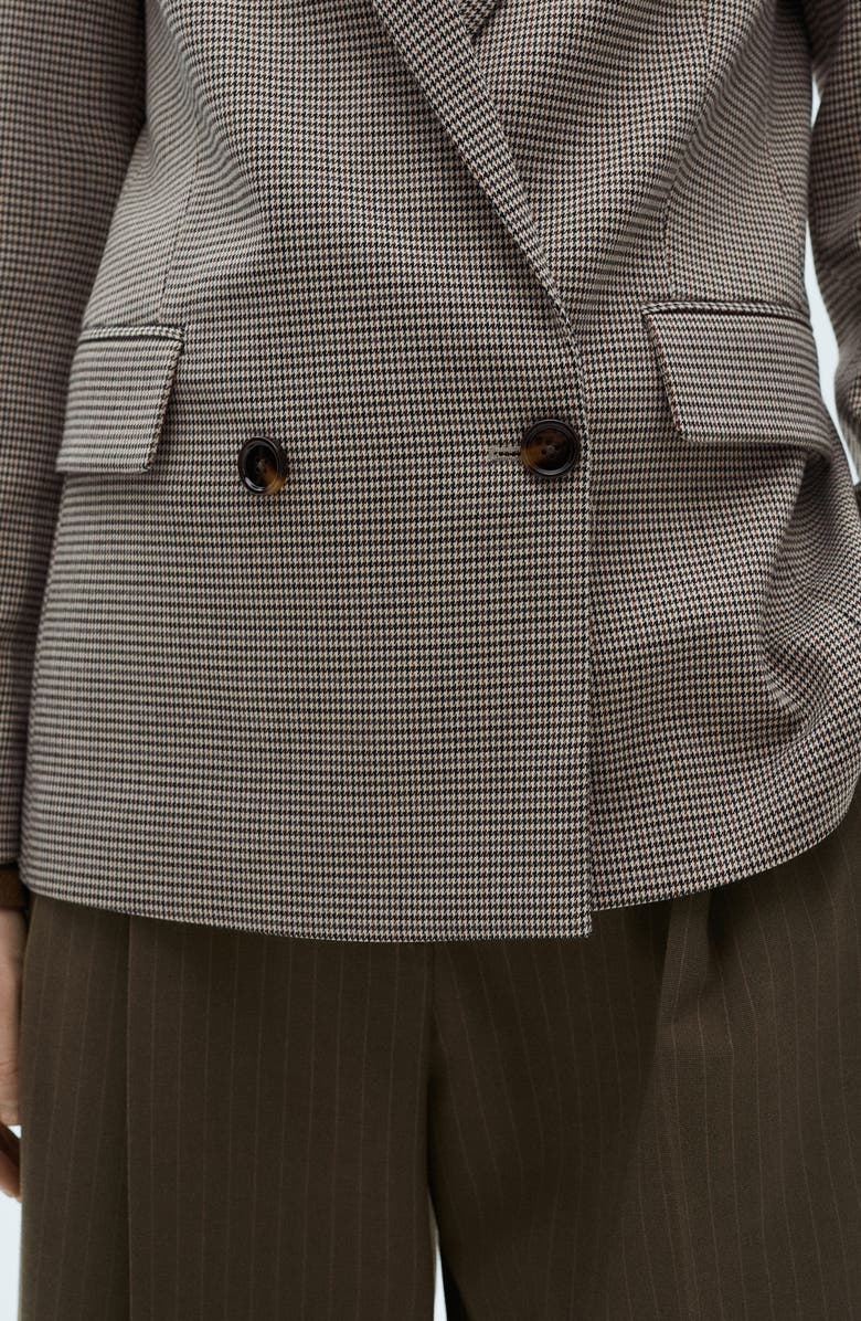 MANGO Houndstooth Check Blazer, Alternate, color,