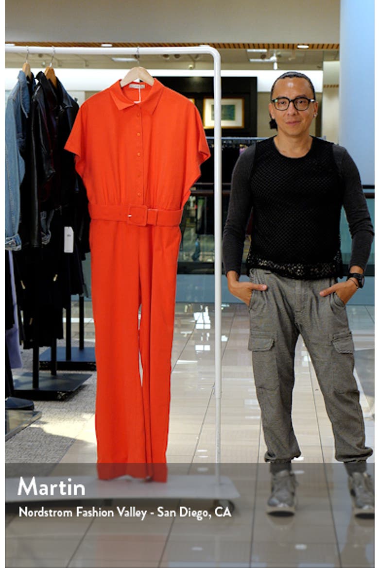 Belted Flare Leg Jumpsuit video