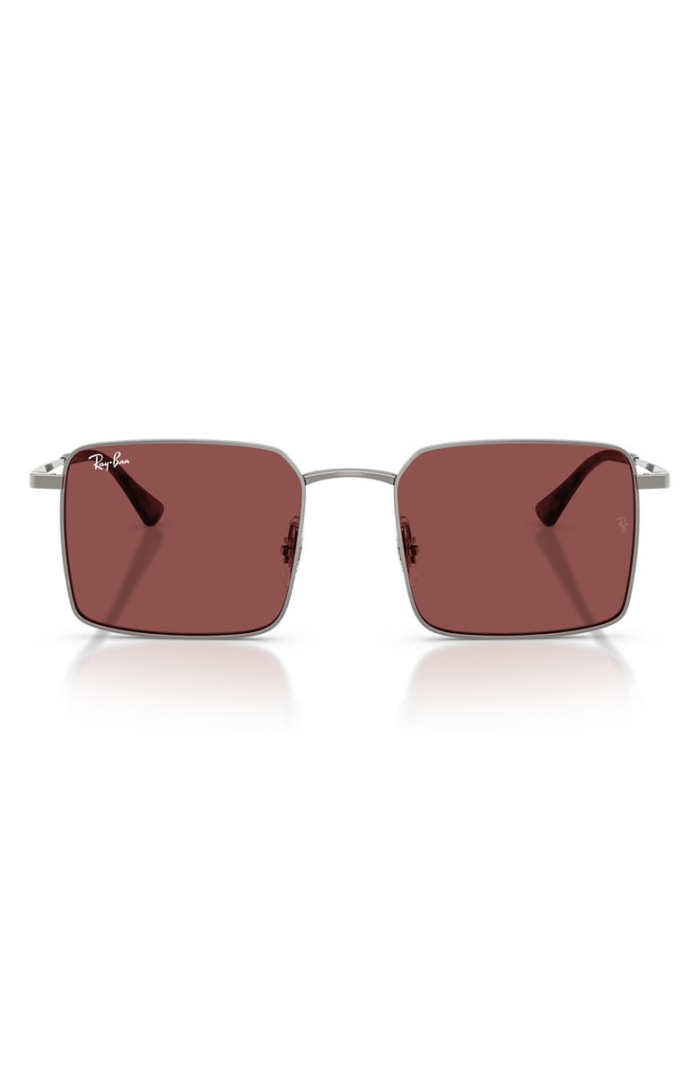 Ray-Ban 53mm Square Sunglasses, Main, color, 