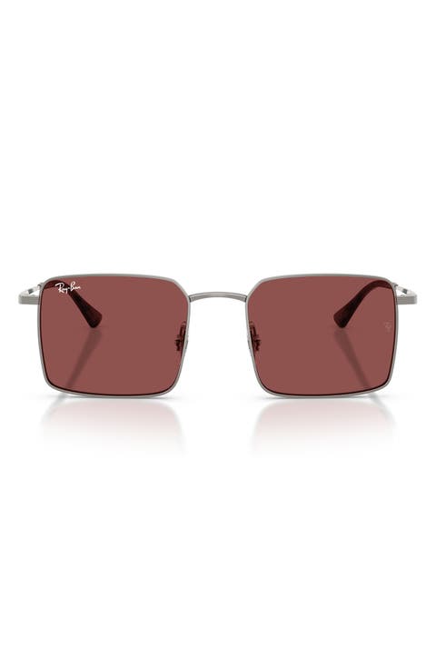 53mm Square Sunglasses