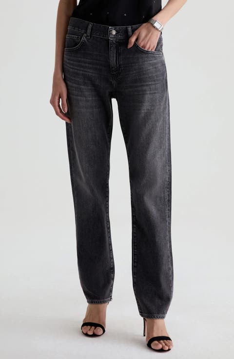 The Boyfriend High Waist Straight Leg Jeans