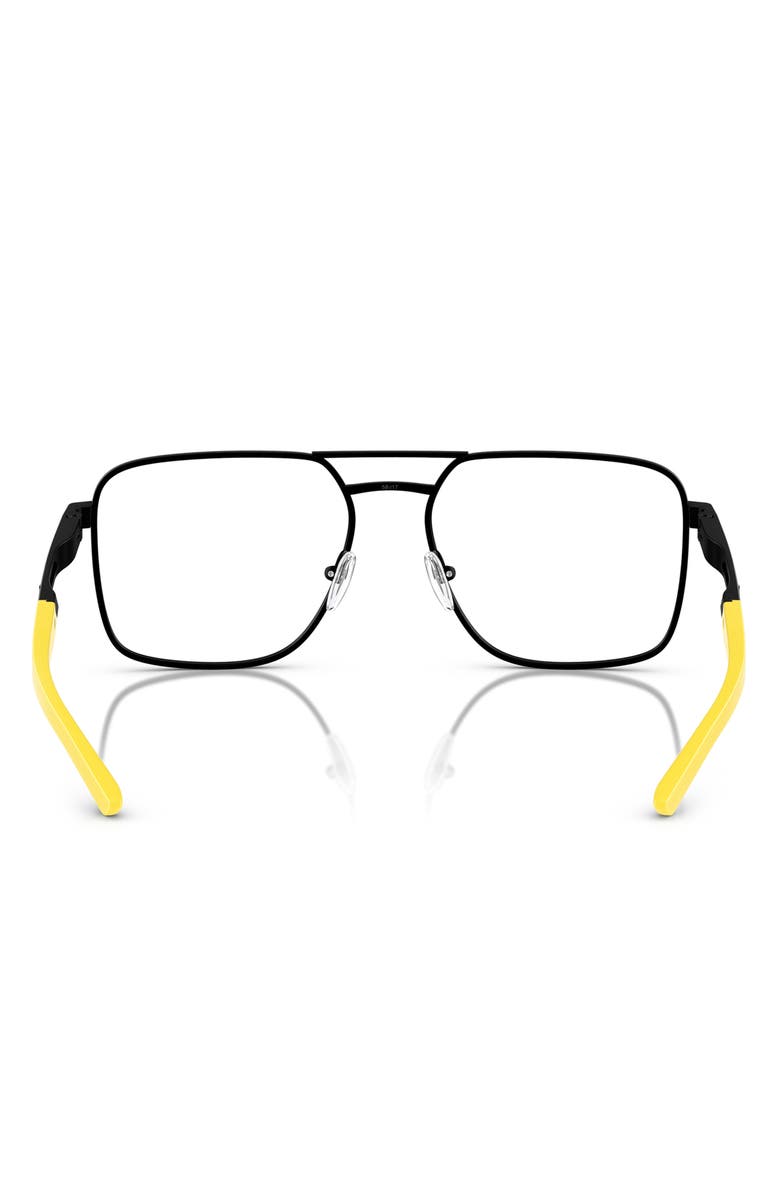 Scuderia Ferrari 58mm Square Optical Glasses, Alternate, color, Black Grey