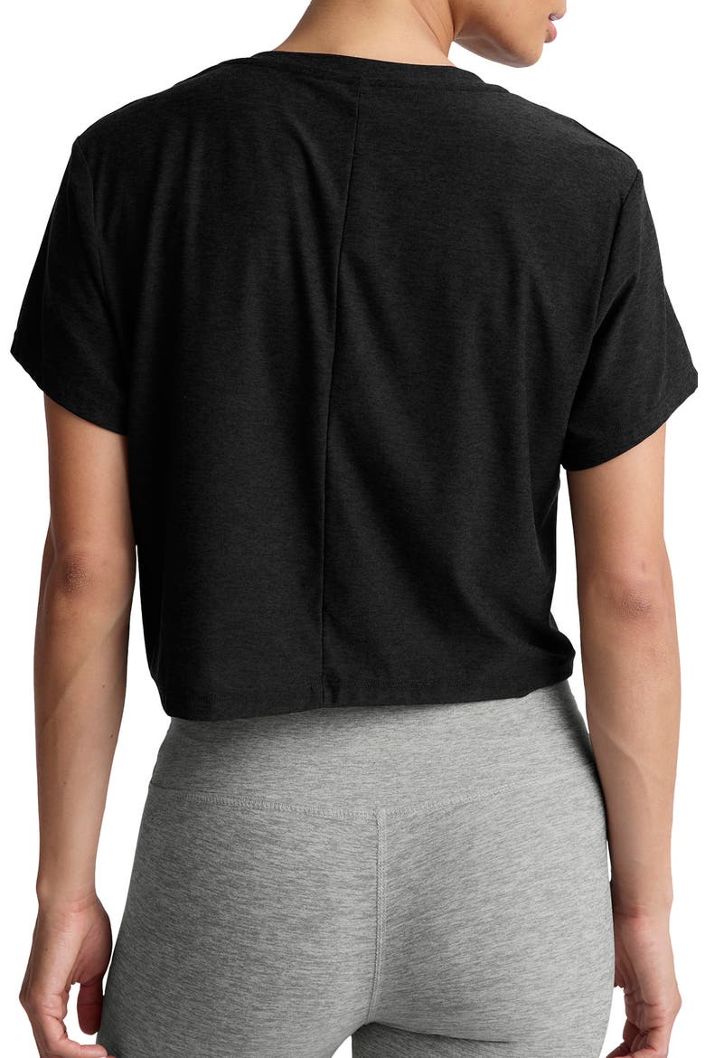 Featherweight Supreme Crop T-Shirt, Alternate, color, DARKEST NIGHT
