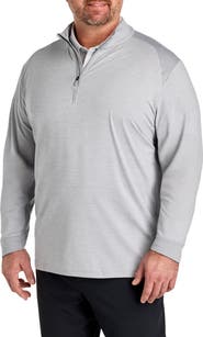 Callaway Big & Tall Soft Touch Colorblocked 1/4-Zip Gold Pullover