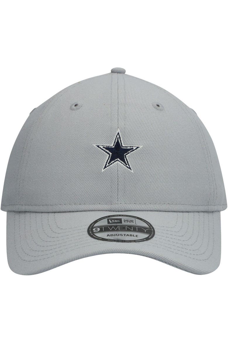 Men's New Era Gray Dallas Cowboys 9TWENTY Adjustable Hat, Alternate, color, Gray