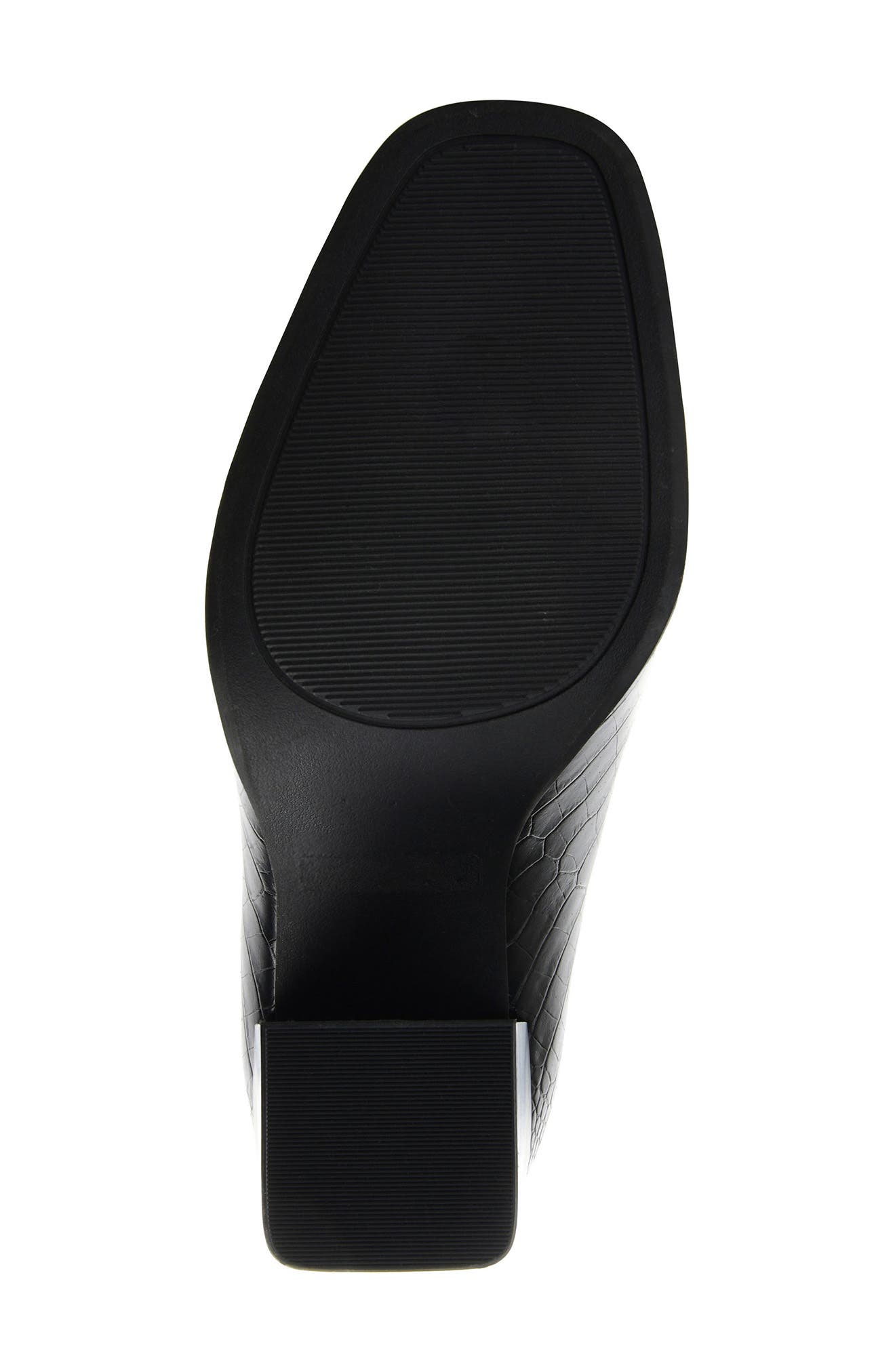 Journee Collection Brekkin Croc Embossed Western Bootie, Alternate, color, Black