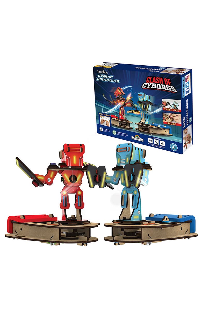 Smartivity Steam Warriors Clash Of Cyborgs Game, Main, color, Multicolored