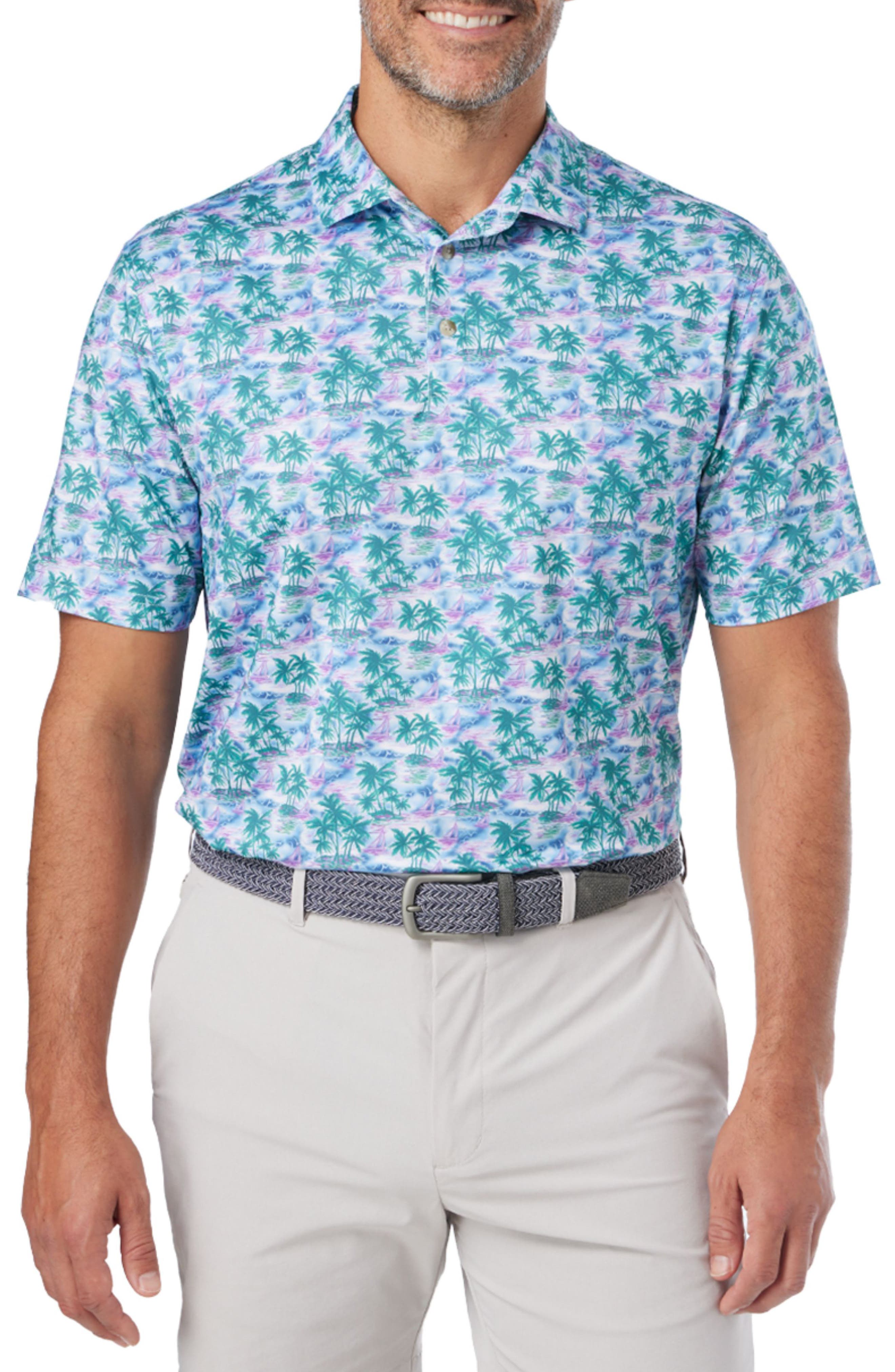 Compass Print Polo - image 5