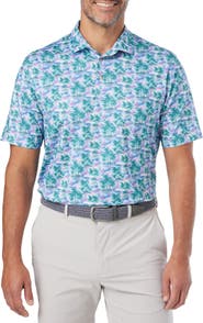 Fair Harbor Compass Print Polo