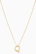 Oradina 14K Gold Love Letter Initial Necklace