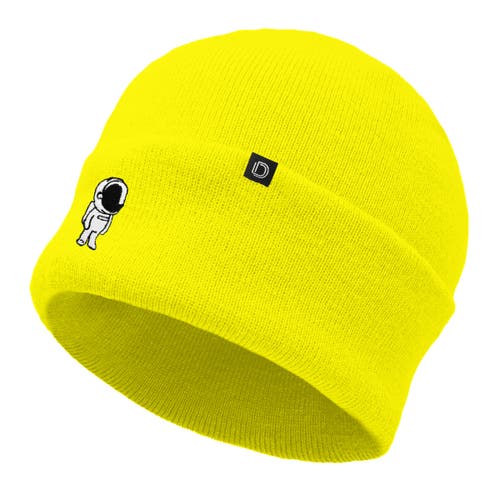 Dalix Astronaut Beanie In Neon Yellow