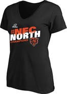 FANATICS Women's Fanatics Black Chicago Bears 2025 NFC North Division Champions Plus Size V-Neck T-Shirt