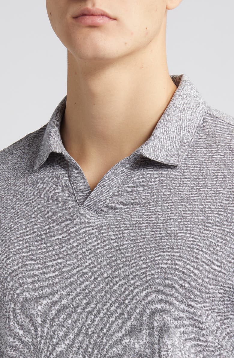 Robert Barakett Foyer Floral Cotton Johnny Collar Polo, Alternate, color, 