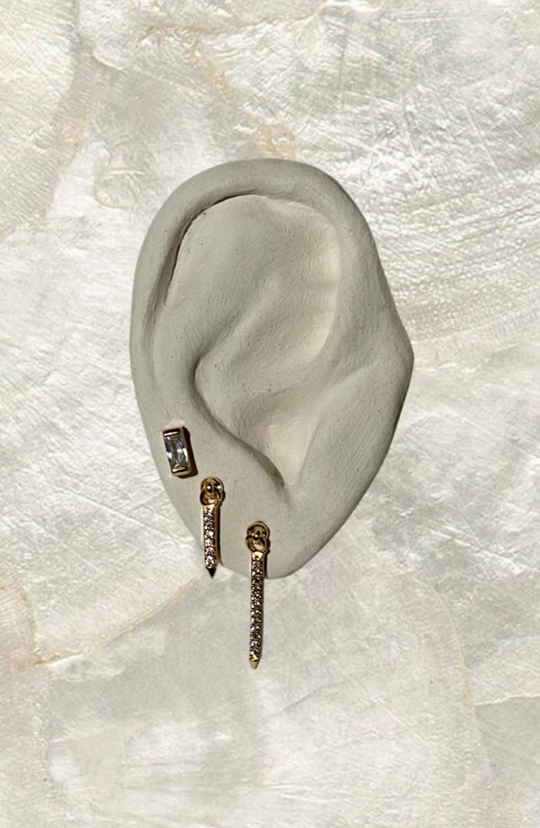 Child of Wild Falling Star Stud Earrings, Alternate, color, Gold