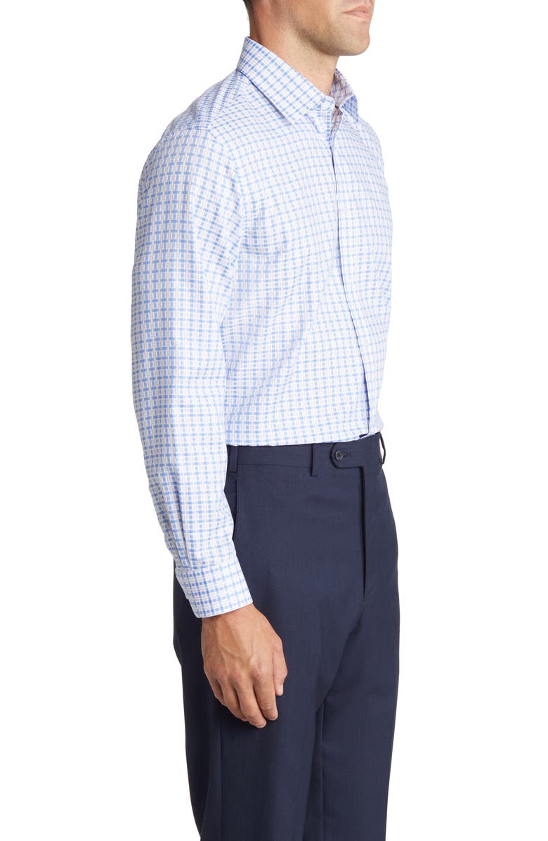 DANIEL HECHTER Trim Fit Plaid Dress Shirt, Alternate, color,