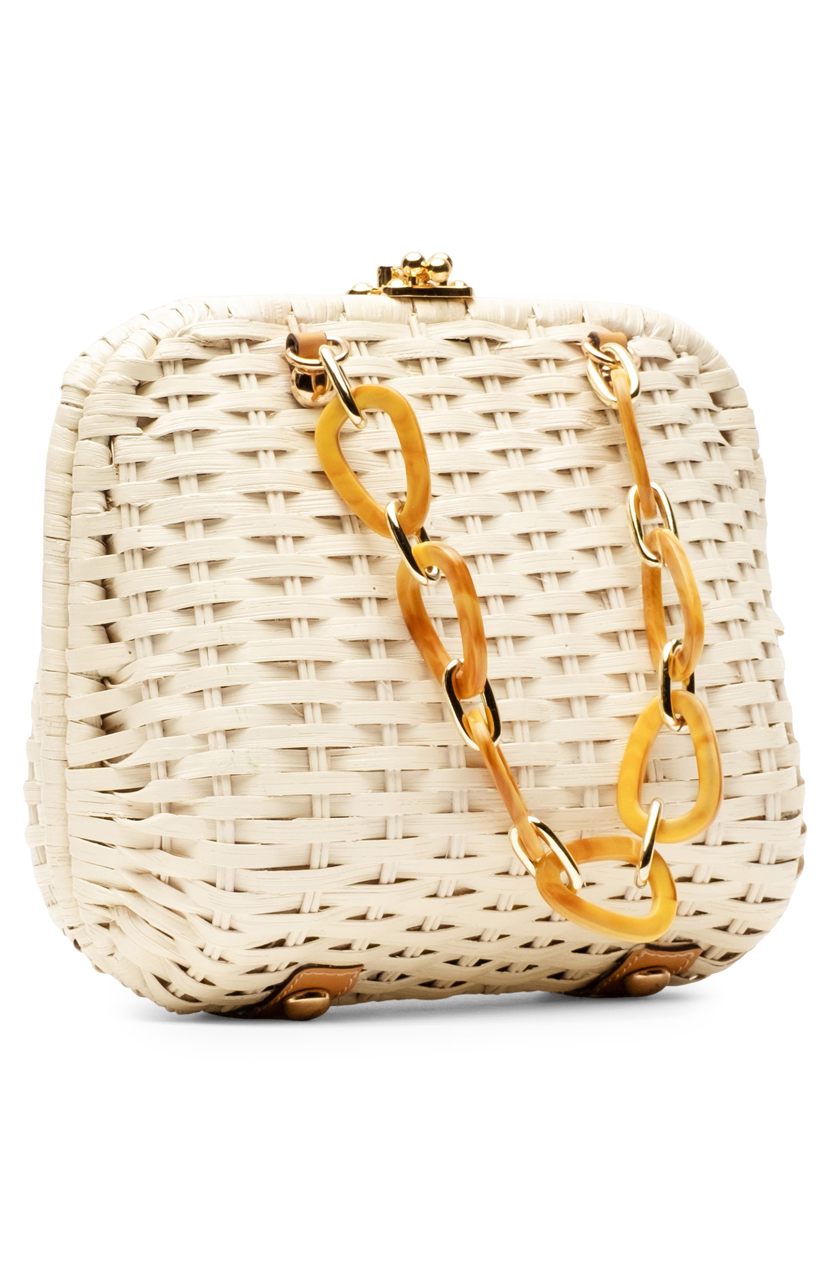 Frances Valentine Hen Wicker Basket Bag, Alternate, color, 