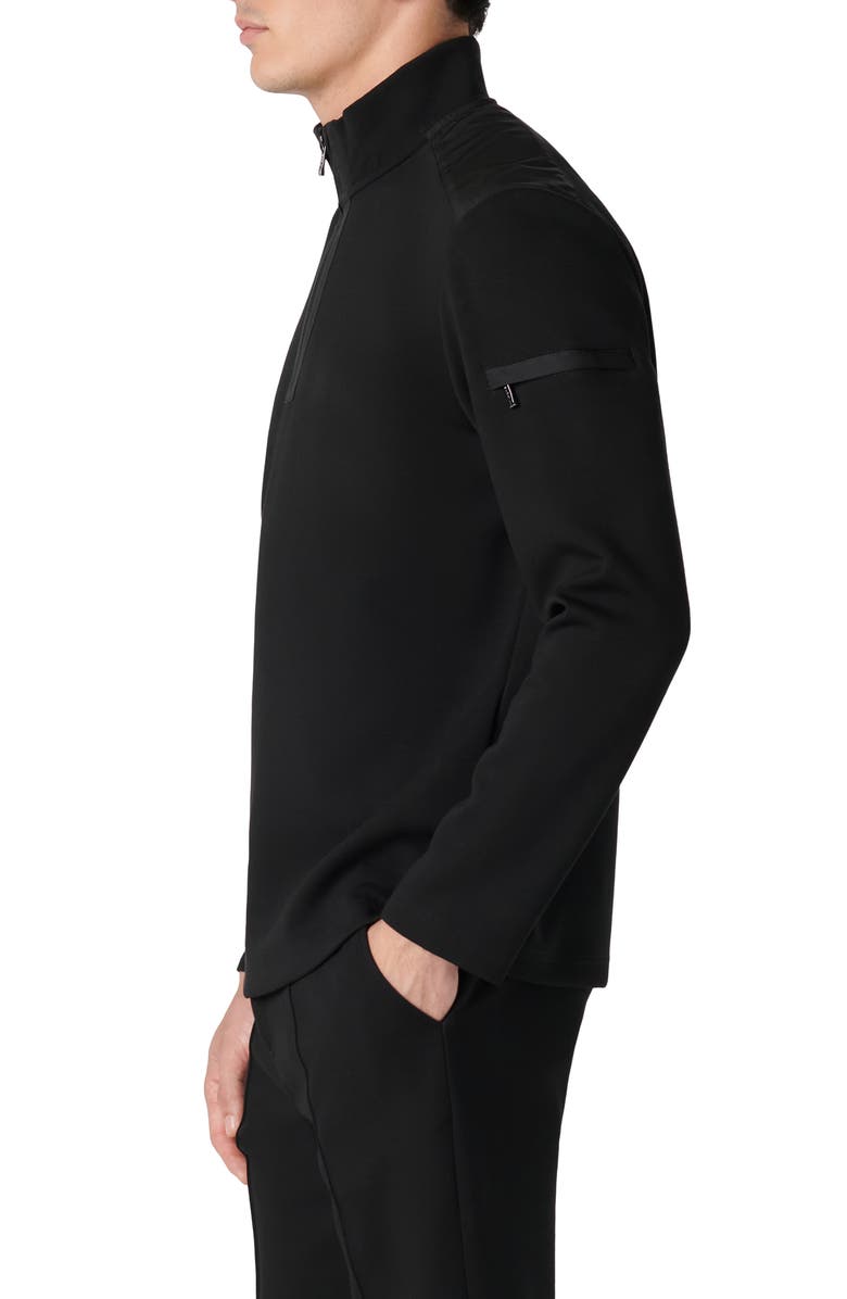 Bugatchi Soft Touch Quarter Zip Pullover, Alternate, color, 