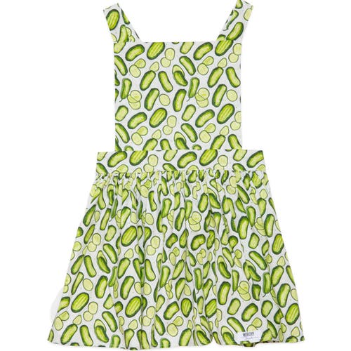 Worthy Threads Girls Pinafore Dress In Pickles