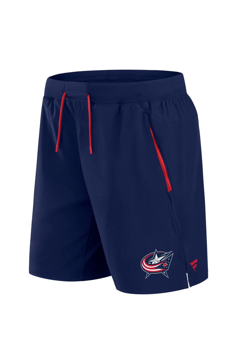FANATICS Men's Fanatics  Navy Columbus Blue Jackets Authentic Pro Rink Performance Shorts, Alternate, color, 