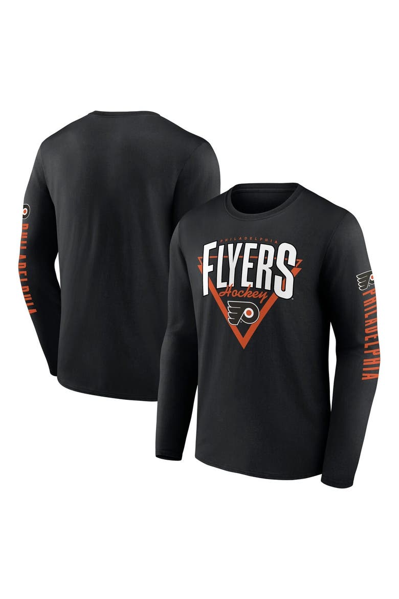 Men's Fanatics Black Philadelphia Flyers Headline Long Sleeve T-Shirt, Main, color, Black