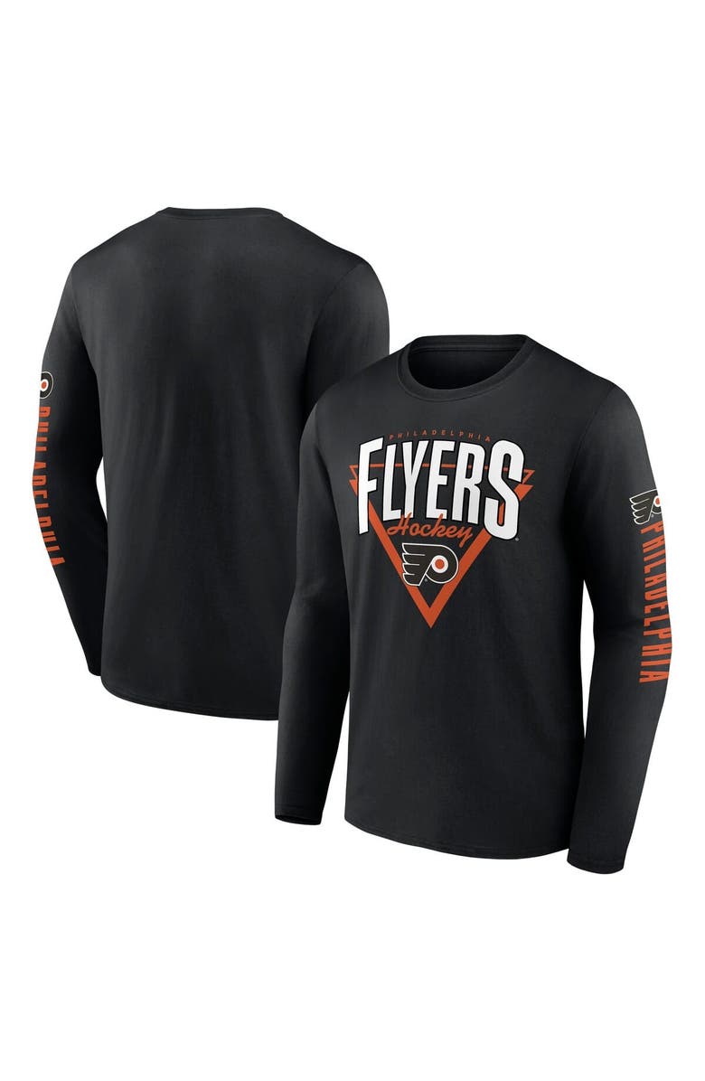 FANATICS Men's Fanatics Black Philadelphia Flyers Headline Long Sleeve T-Shirt, Main, color, Black