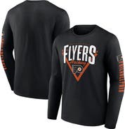 FANATICS Men's Fanatics Black Philadelphia Flyers Headline Long Sleeve T-Shirt