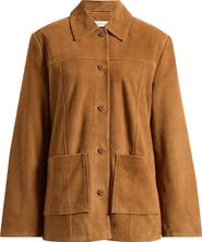 Reformation Veda Lincoln Suede Shirt Jacket