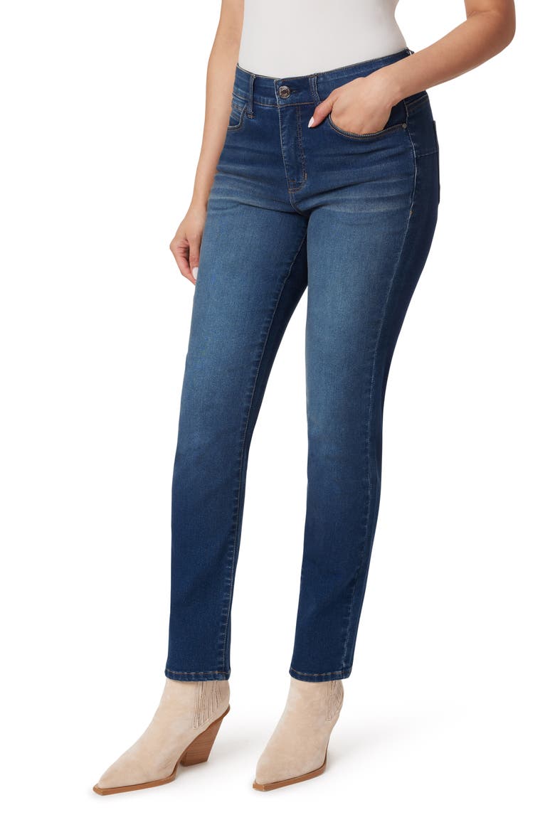 Jeanie Lift Mid Rise Straight Ankle Jeans, Alternate, color, MANHATTAN