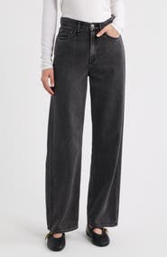rag & bone Featherweight Logan High Waist Wide Leg Jeans