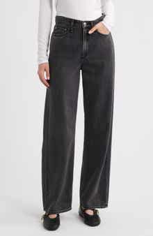 rag & bone Featherweight Logan High Waist Wide Leg Jeans