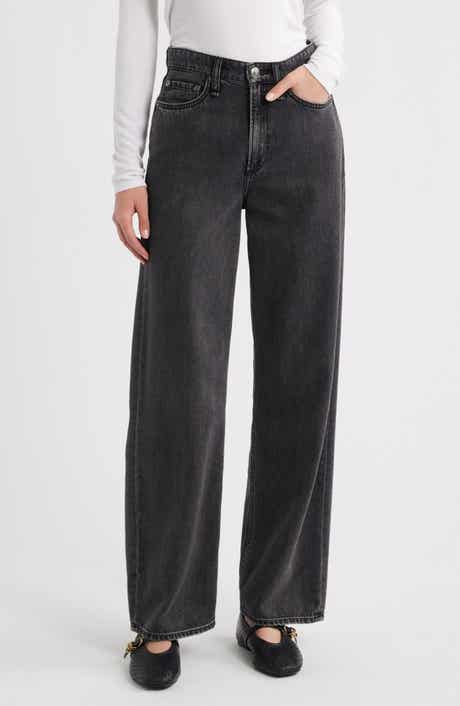 rag & bone Featherweight Logan High Waist Wide Leg Jeans