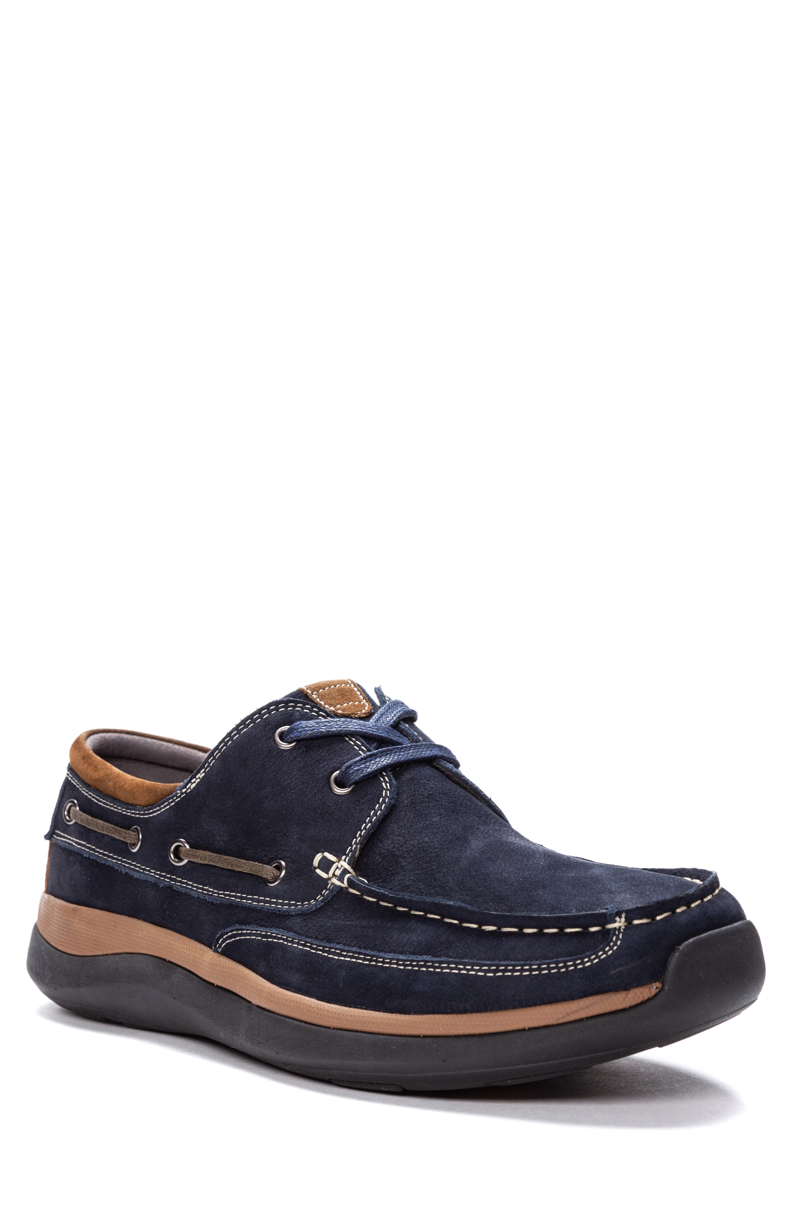 Pomeroy Boat Shoe, Main, color, NAVY