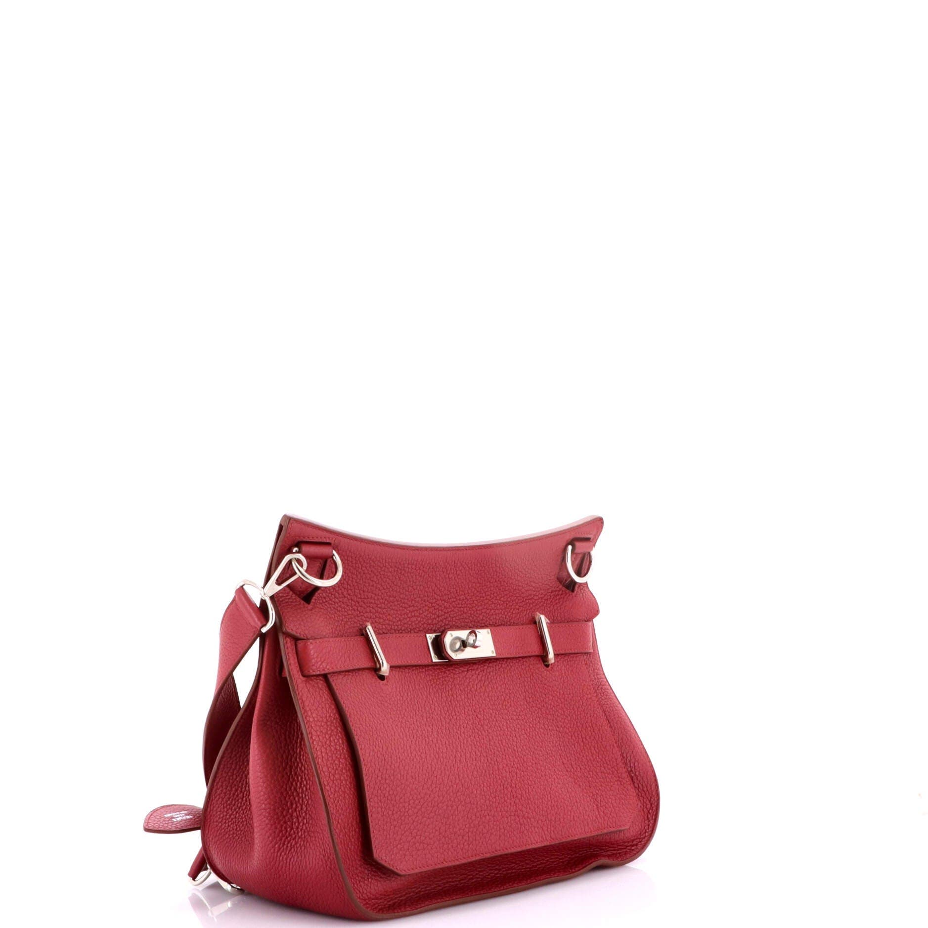 Pre-Owned Hermes Jypsiere Bag Clemence 31, Alternate, color, Rubis