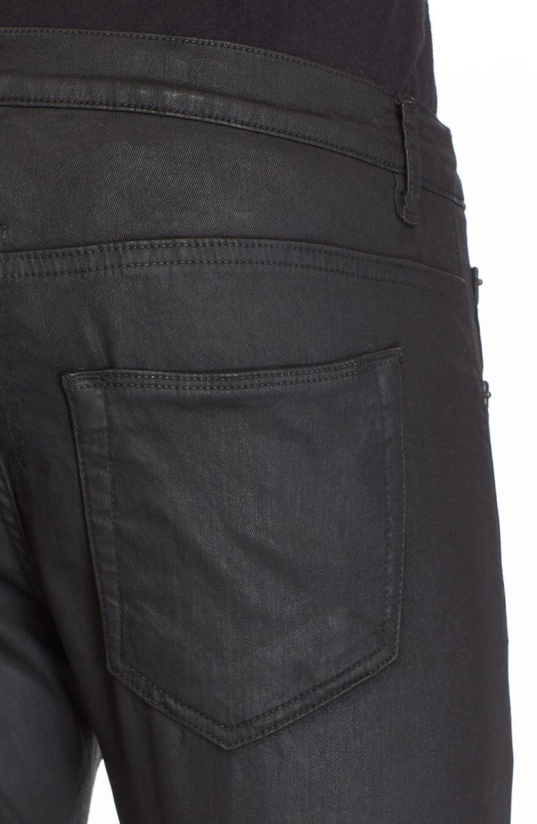 Rick Owens DRKSHDW 'Detroit Fit' Waxed Skinny Jeans, Alternate, color,