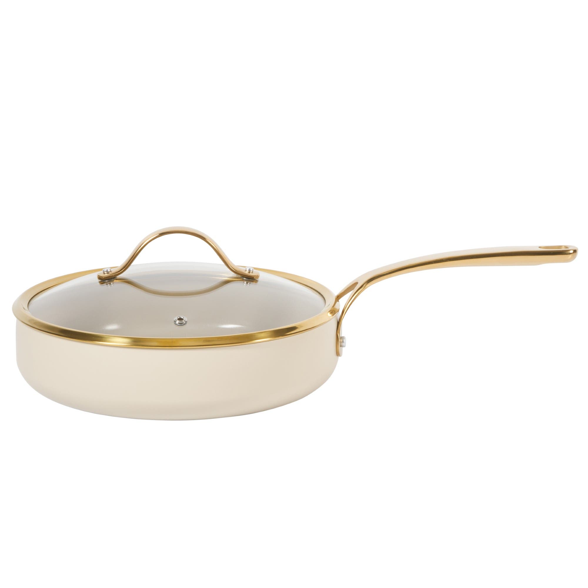 selected Linen White with Gold Handle
