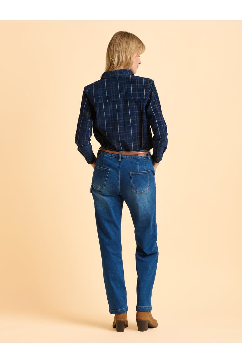 Frances Long Sleeve Checked Shirt, Alternate, color, Blue