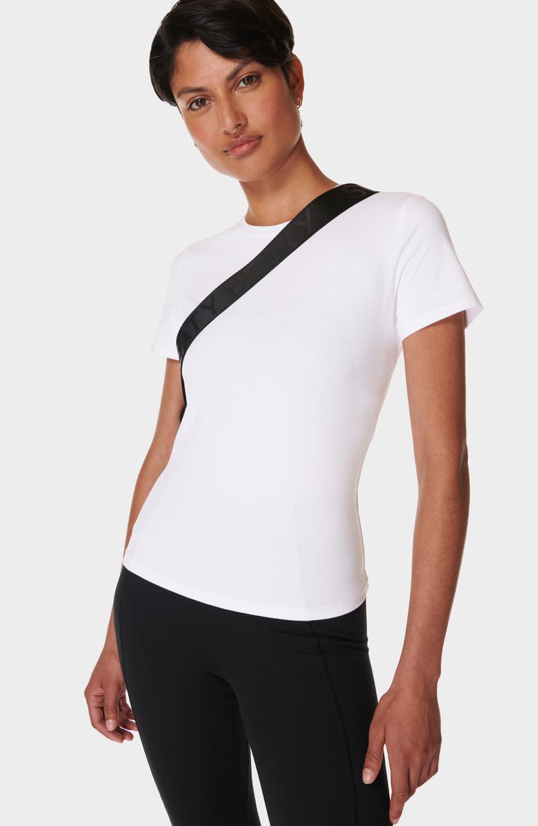 Sweaty Betty Essential Sculpt Crewneck T-Shirt, Alternate, color, White