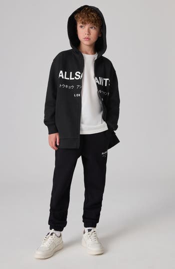 Kids' Underground Oversize Logo Zip Hoodie