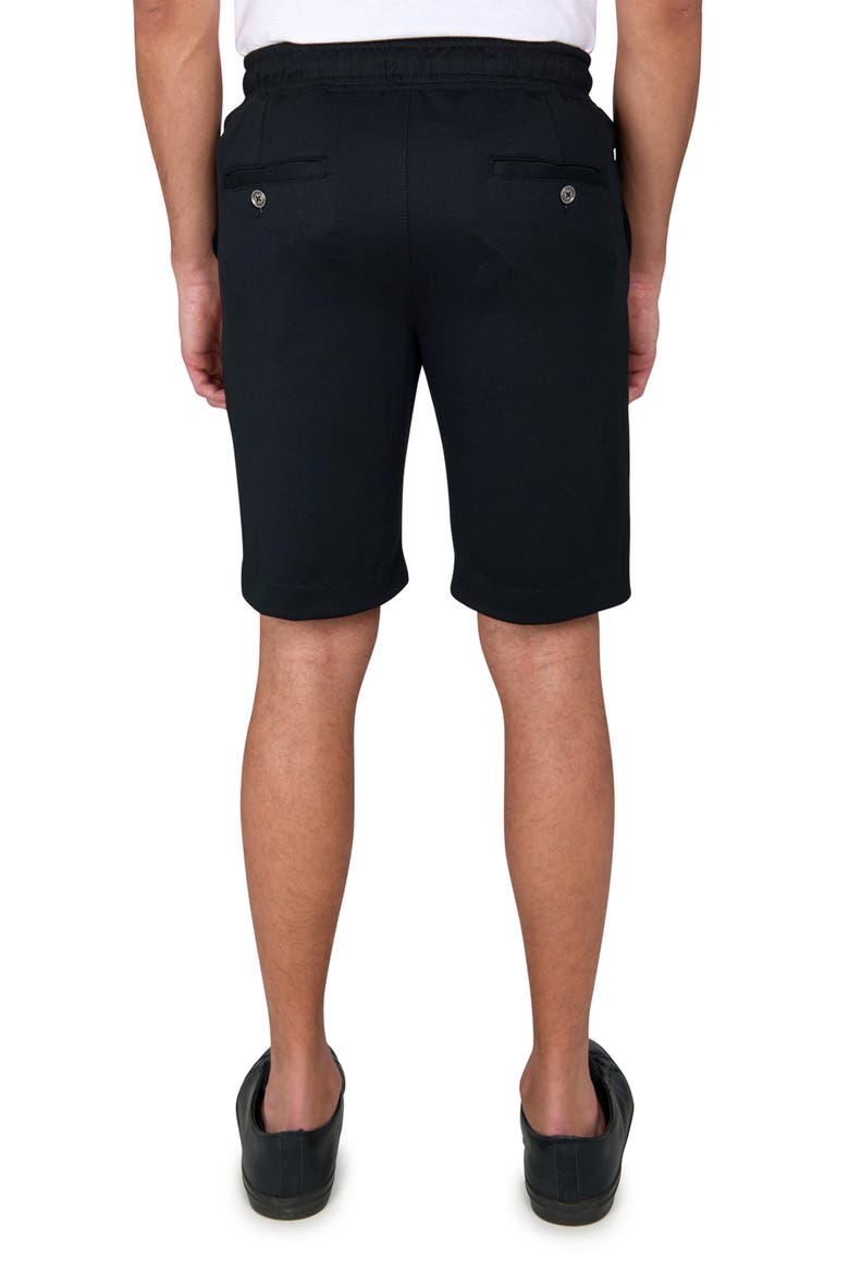Slim Fit Solid Drawstring Shorts, Alternate, color, BLACK