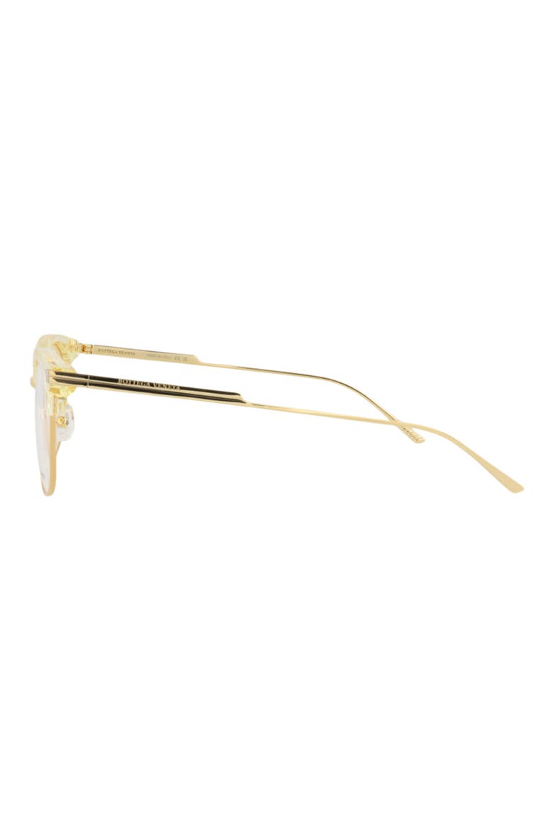 53mm Round Optical Glasses, Alternate, color, BEIGE GOLD TRANSPARENT