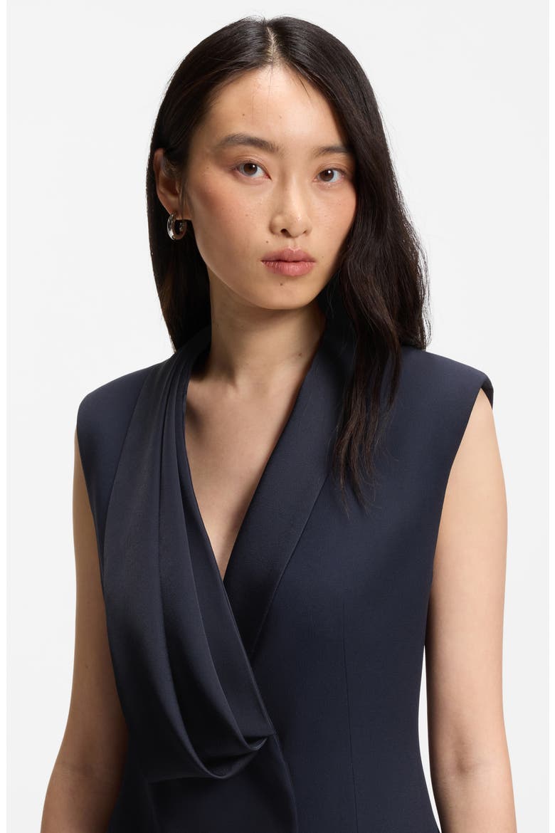 Danjanal Sleeveless Tuxedo Minidress, Alternate, color, SKY CAPTAIN