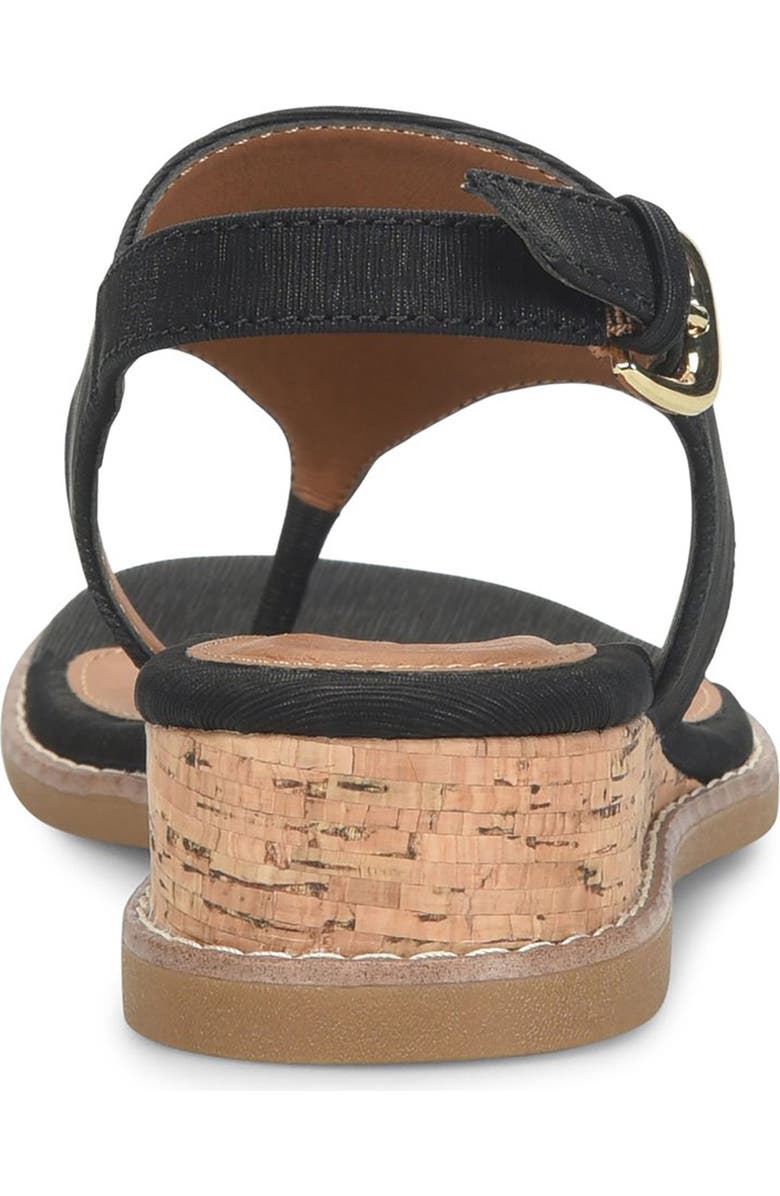 EUROSOFT Macrae Slingback Wedge Sandal, Alternate, color, Black