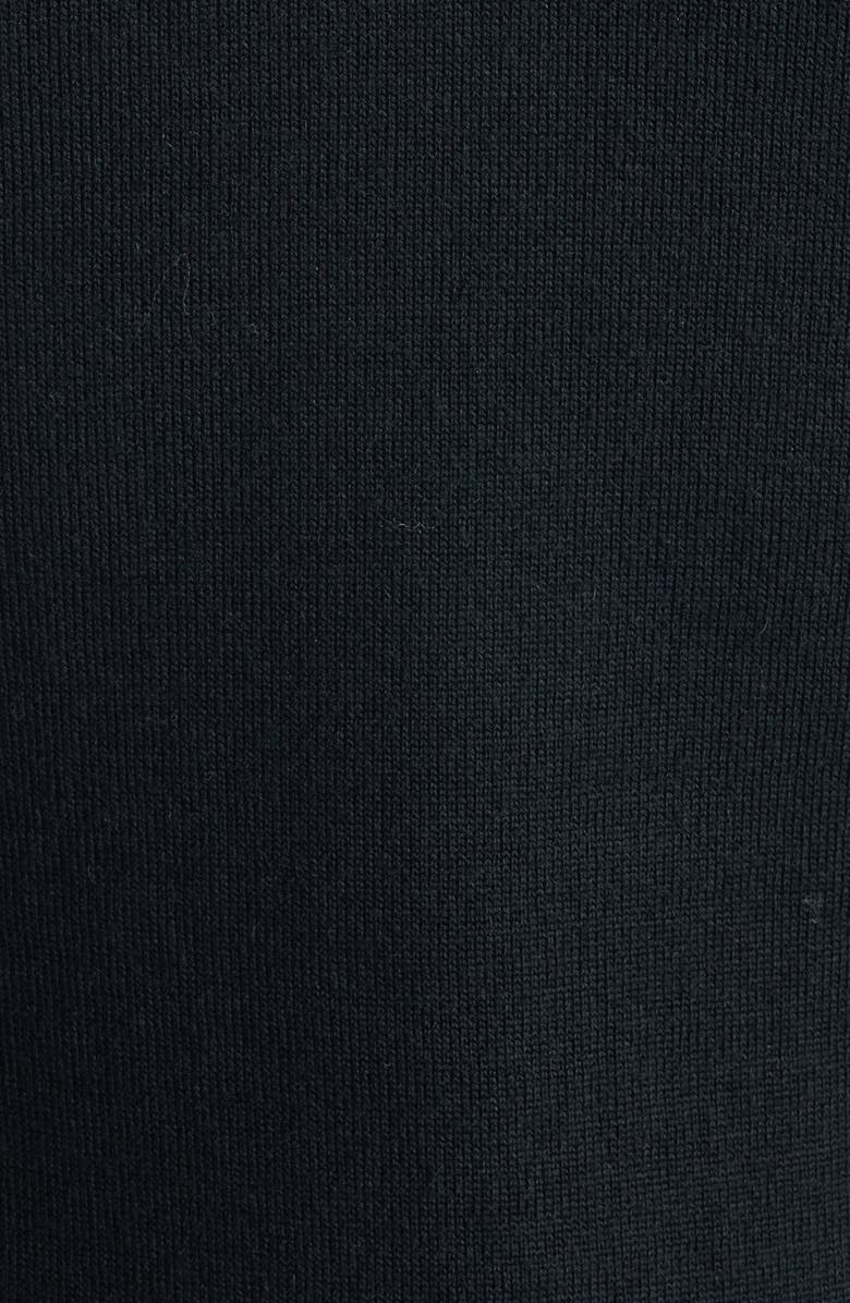 Off the Shoulder Long Sleeve Virgin Wool Blend Sweater Dress