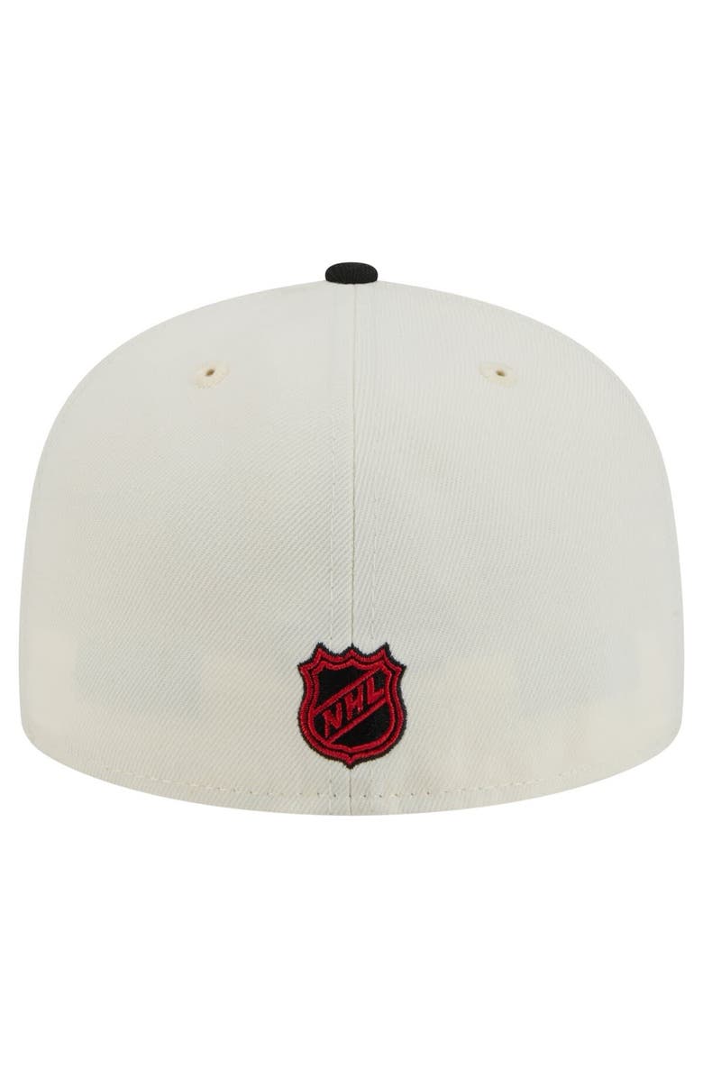 New Era Men's New Era White Chicago Blackhawks Chrome Two-Toned 59FIFTY Fitted Hat, Alternate, color,