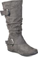 Journee Collection JOURNEE Jester Extra Wide Calf Side Buckle Tall Boot
