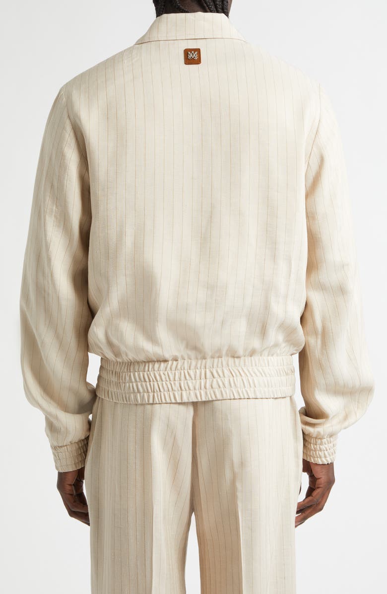AMIRI Stripe Blouson Jacket, Alternate, color, Alabaster Archived
