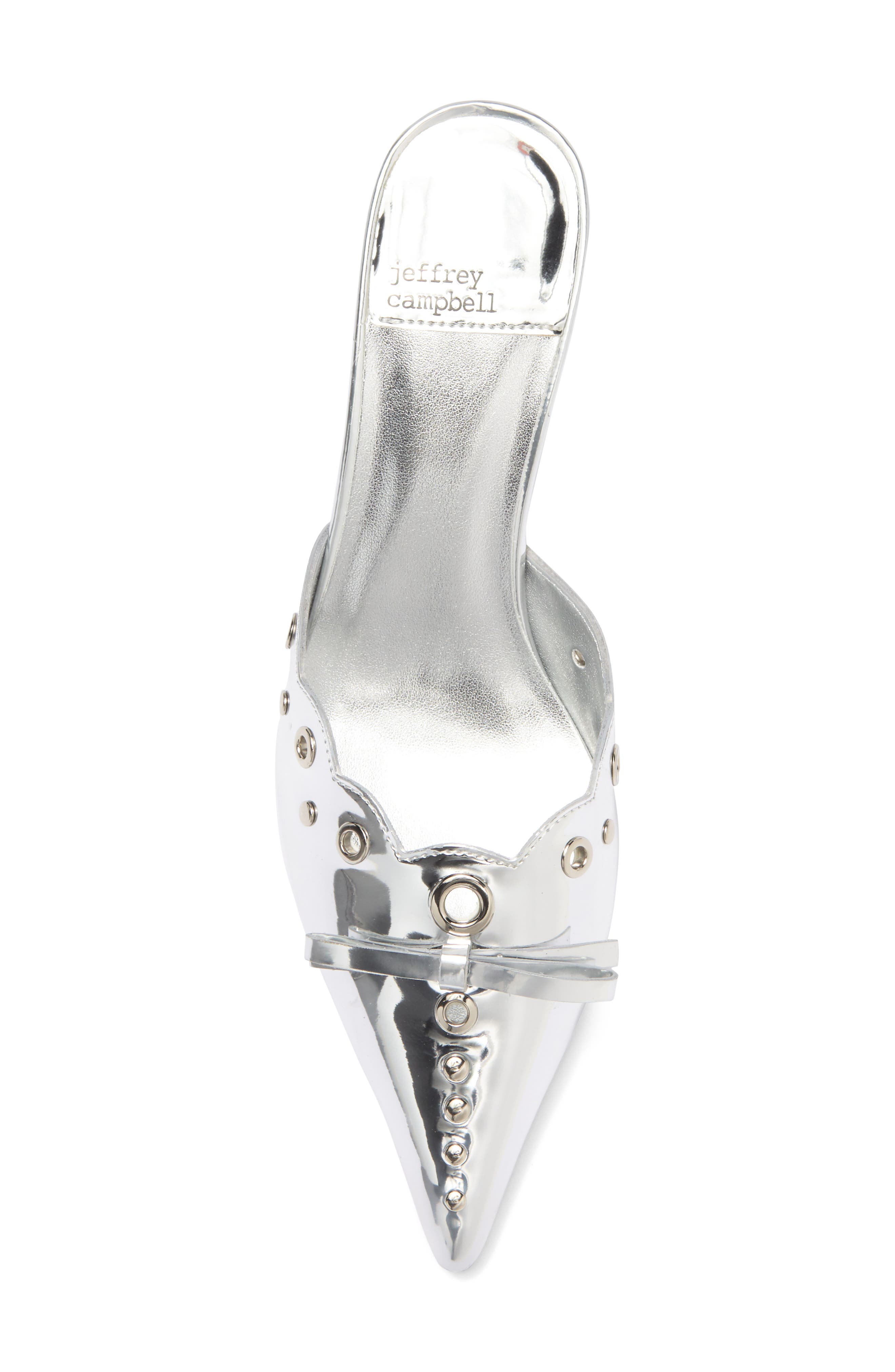Gratis Pointed Toe Mule, Alternate, color, SILVER